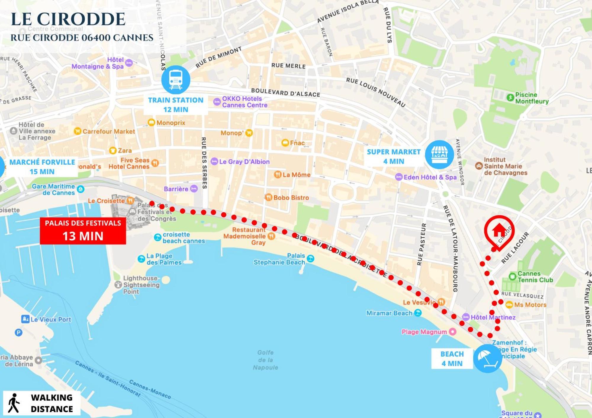 Le Cirodde - Grande Terrasse - Centre -clim Appartement Cannes